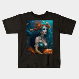 Halloween Mermaid Fairy Kids T-Shirt